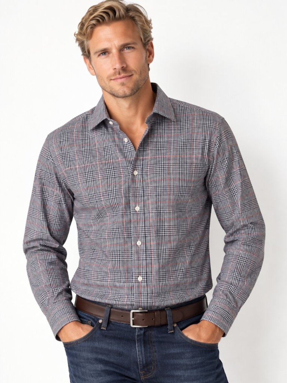Classic! Jos. A. Bank Traveler Plaid Shirt